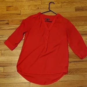 Women's red blouse